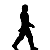 رجل يمشى بالفوتوشوب